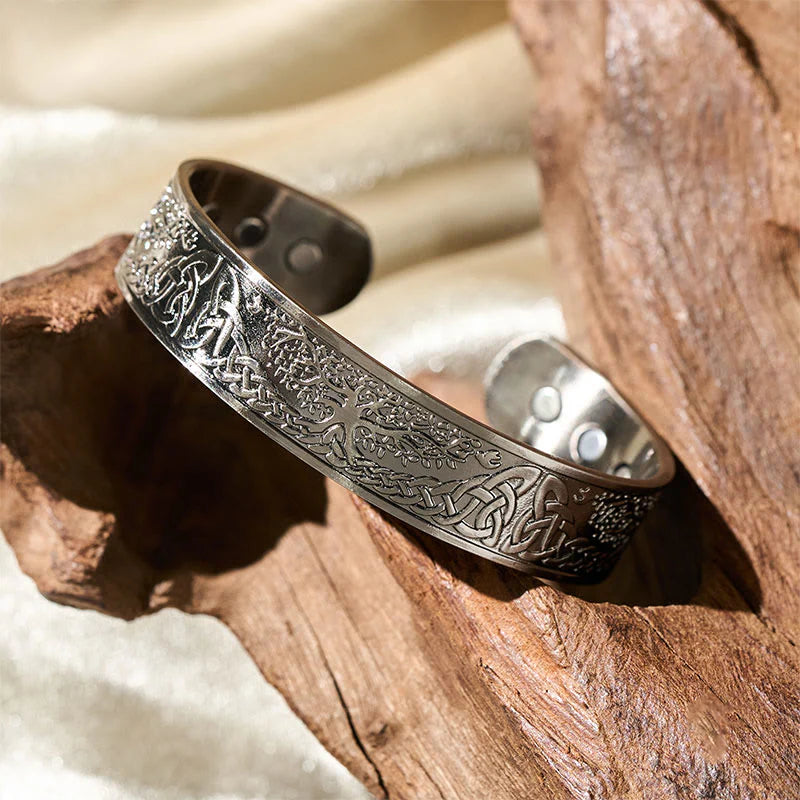 Buddha Stones The Tree Of Life Copper Open Balance Luck Cuff Bracelet Bangle