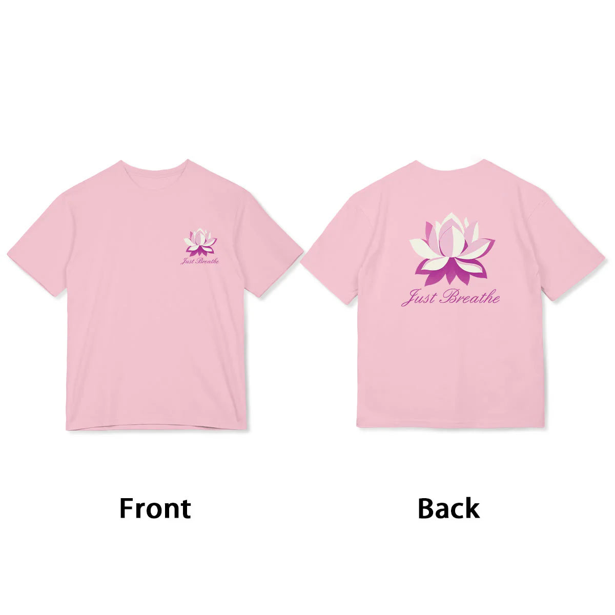 Buddha Stones Lotus Just Breathe Tee T-shirt
