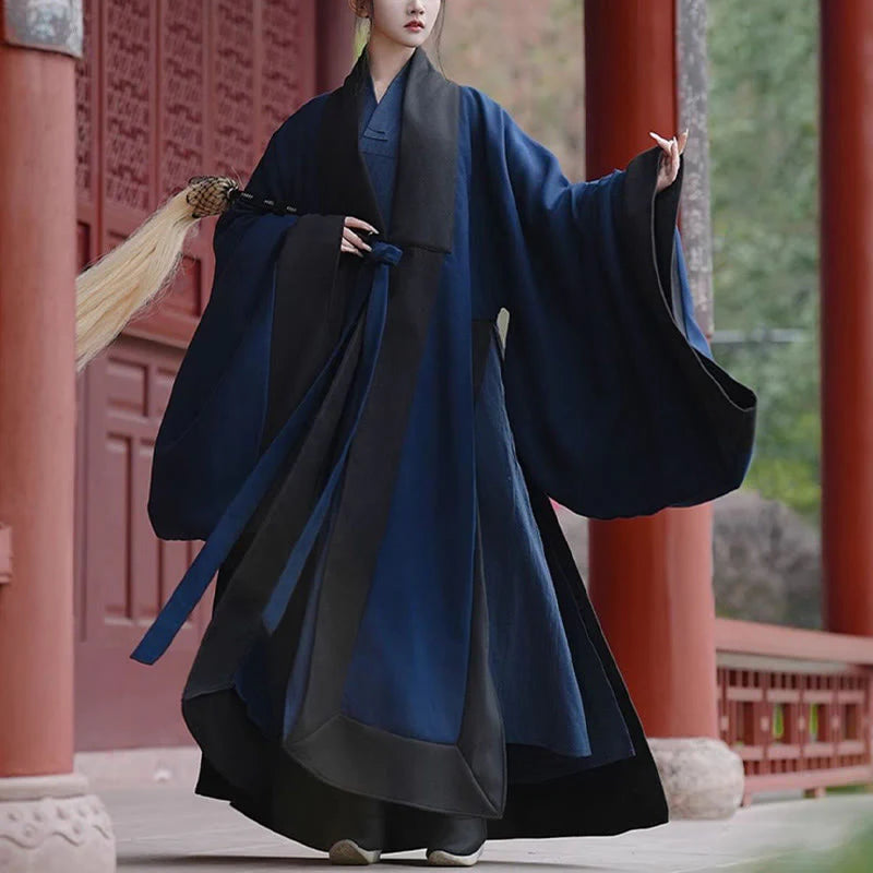 Buddha Stones Fall Winter Wudang Traditional Tai Chi Martial Arts Ceremony Linen Long Sleeve Unisex Taoist Long Robe