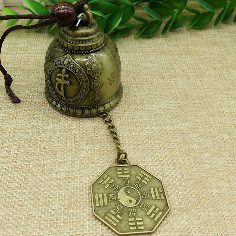 Buddha Stones Feng Shui Buddha Koi Fish Dragon Elephant Wind Chime Bell Luck Wall Hanging Decoration