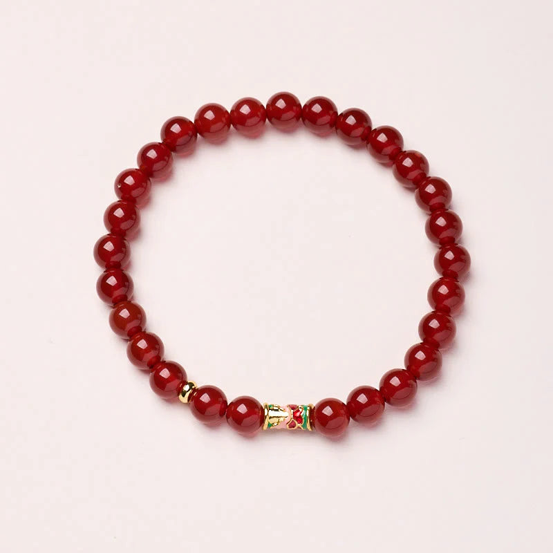 FREE Today: Confidence and Self-acceptance Natural Red Agate Lucky Koi Fish Bracelet