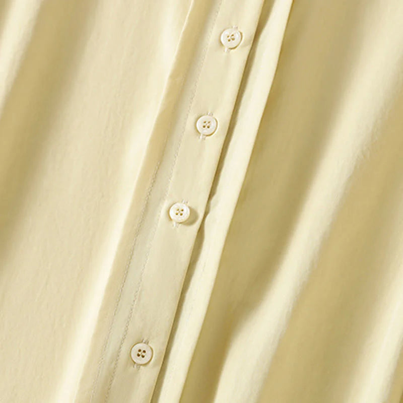 Buddha Stones Casual Women's Long Sleeve Lace Lapel Shirt