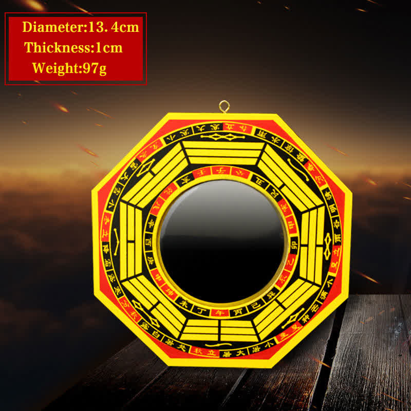 Buddha Stones Feng Shui Bagua Map Balance Living Room Energy Map Mirror