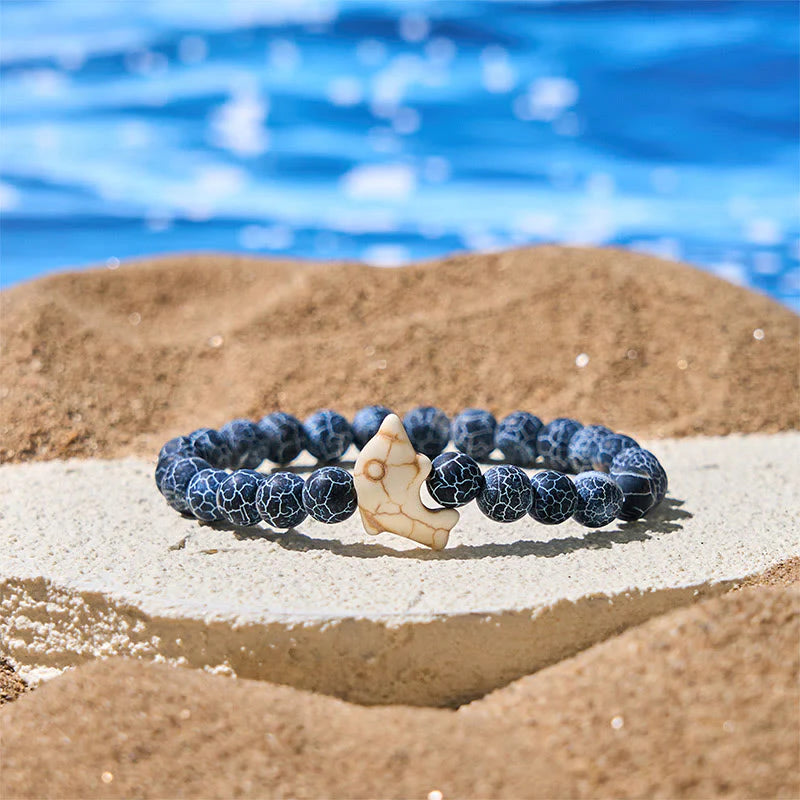 Buddha Stones Natural Various Stones Dolphin Spiritual Balance Bracelet