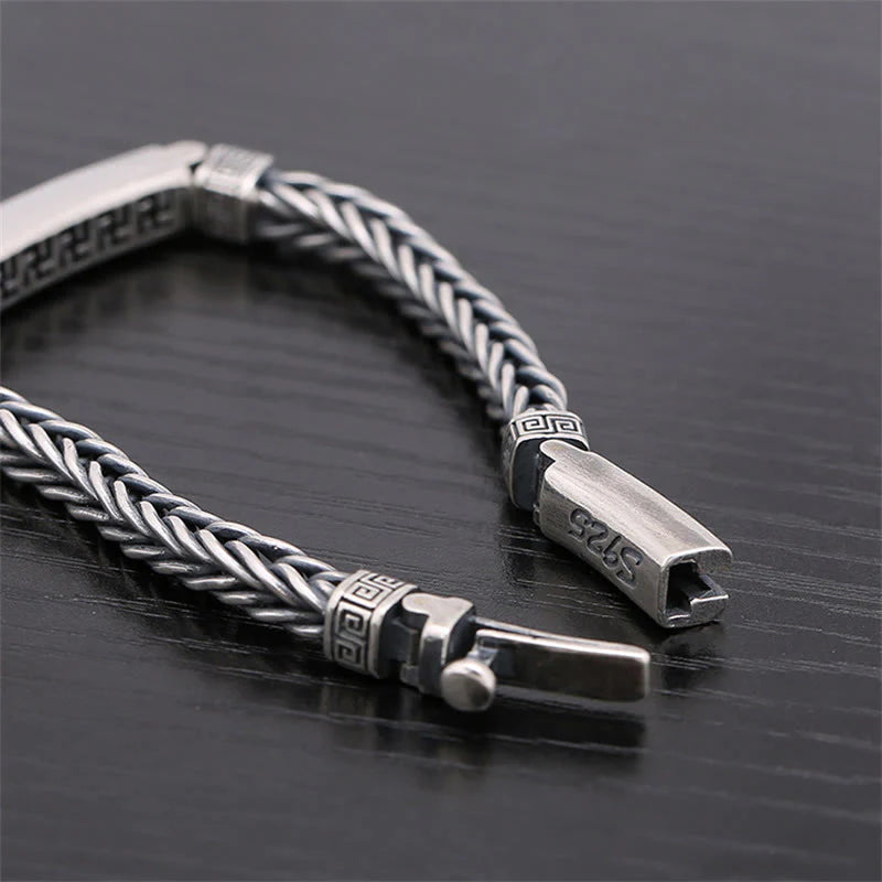 Buddha Stones Swastika Pattern Engraved Luck Bracelet