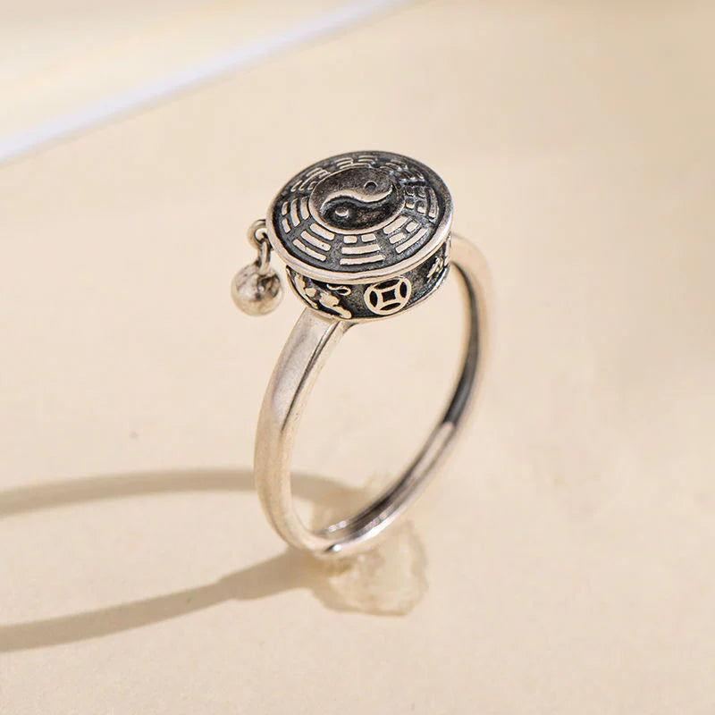 Yin Yang Copper Luck Wealth Rotatable Ring