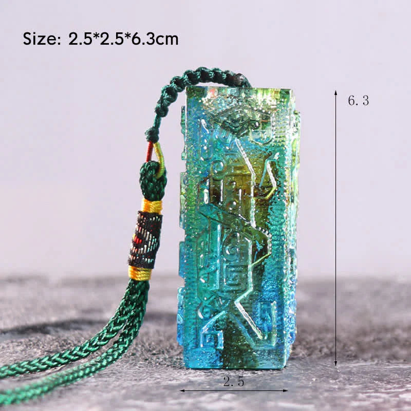 Buddha Stones Feng Shui Handmade Liuli Crystal Art Piece Home Office Decoration