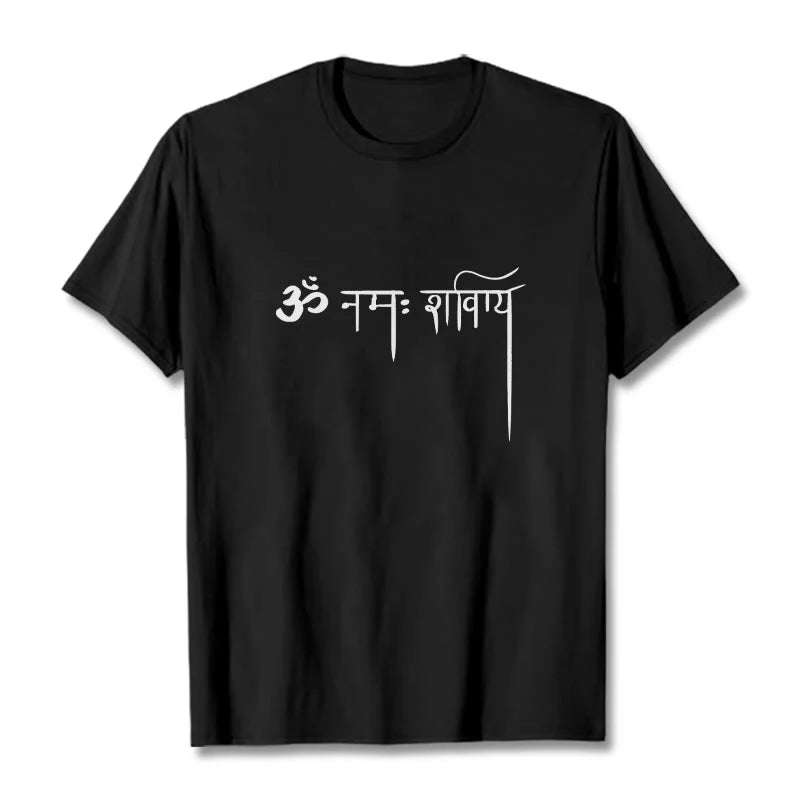 Buddha Stones Sanskrit Namah Shivaya Tee T-shirt