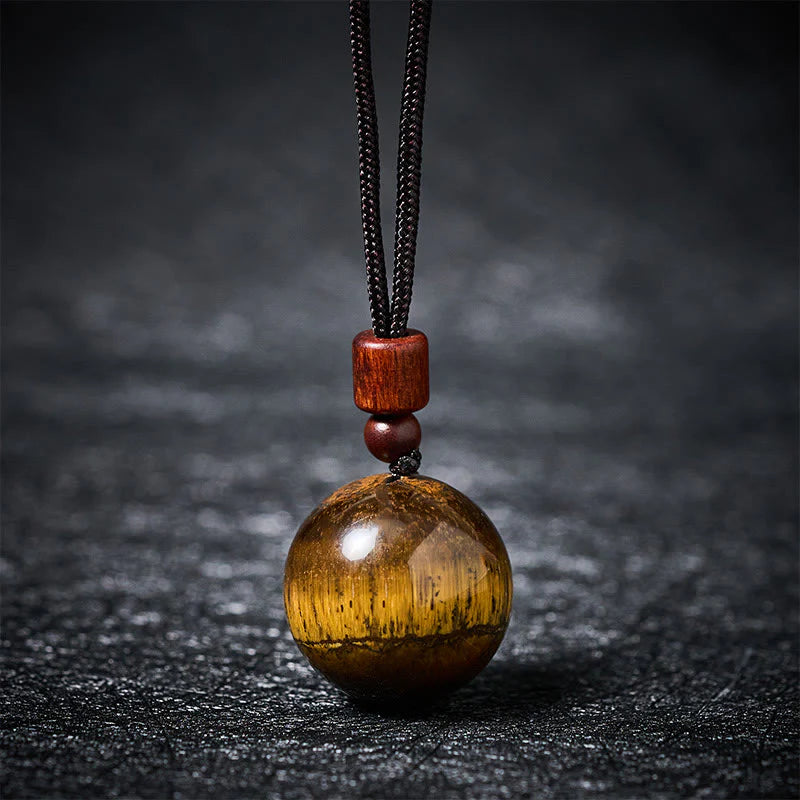 Buddha Stones White Crystal Pink Crystal Tiger Eye Smoky Quartz Protection Necklace Pendant
