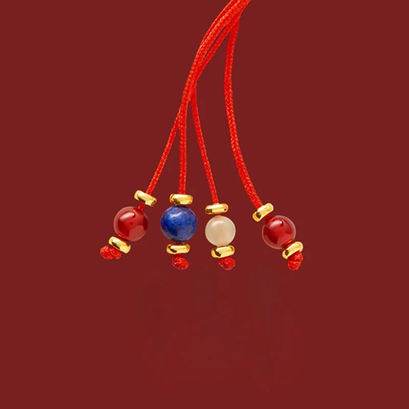 Buddha Stones Copper Plated 18k Gold Year Of The Horse Fu Character Red String Luck Braided Bracelet