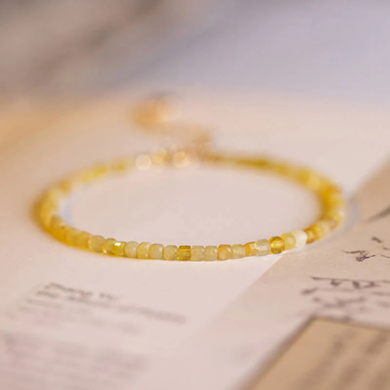 Buddha Stones 2mm Natural Opal Ultra-thin Beads Motivation Bracelet