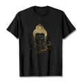 Buddha Stones Golden Meditation Buddha Head Tee T-shirt