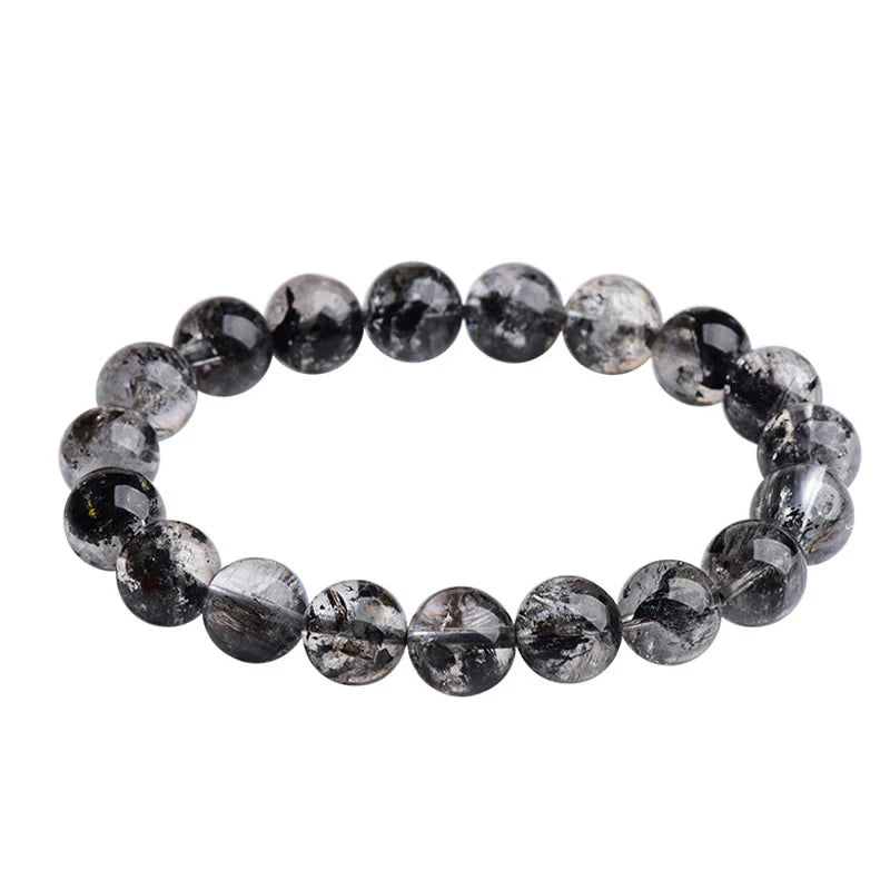 Buddha Stones Herkimer Diamond Protection Meditation Bracelet