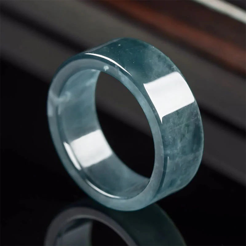 Buddha Stones Jade Luck Abundance Prosperity Ring