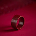Buddha Stones Cinnabar Om Mani Padme Hum Heart Sutra Blessing Ring