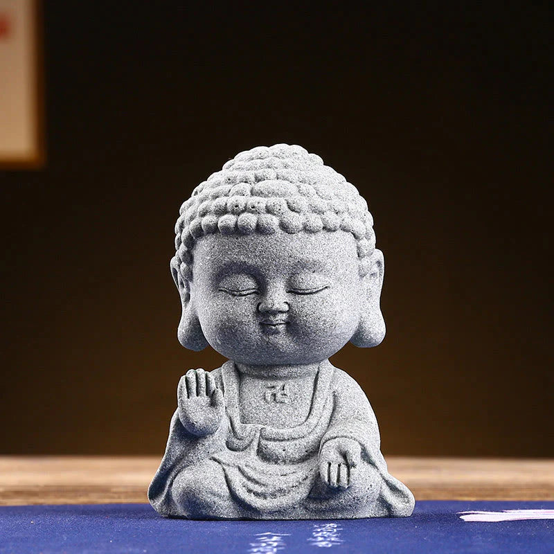 Buddha Stones Meditation Praying Buddha Compassion Serenity Home Decoration