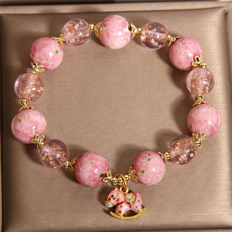 Buddha Stones Rocking Year Of The Horse Liuli Bracelet