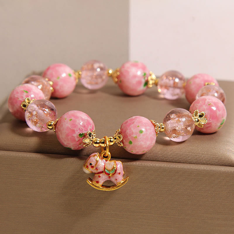 Buddha Stones Rocking Year Of The Horse Liuli Bracelet