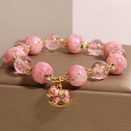 Buddha Stones Rocking Year Of The Horse Liuli Bracelet