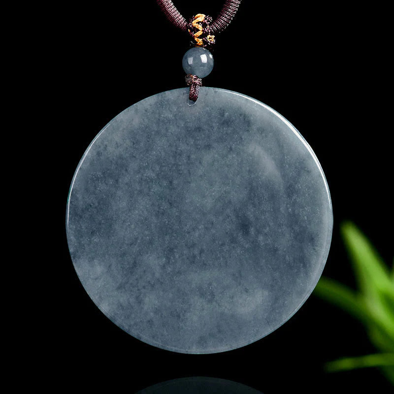 Buddha Stones Year Of The Horse Jade Prosperity Abundance Necklace Pendants