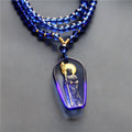 Buddha Stones Tibetan Buddha Liuli Crystal Ksitigarbha Bodhisattva Serenity Necklace Pendant