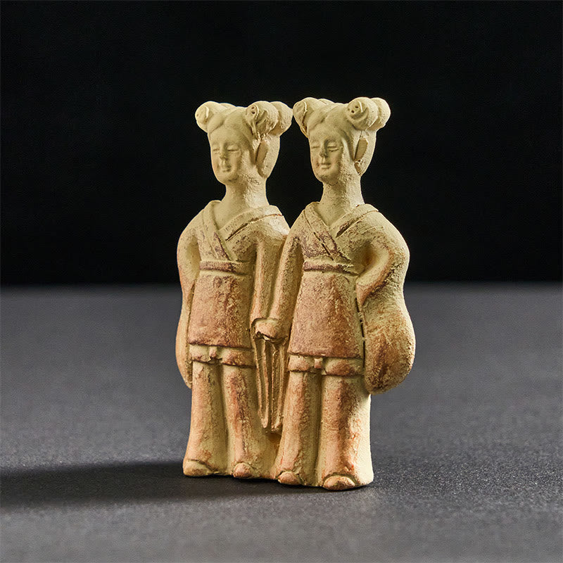 Buddha Stones FU Dogs Twins Buddha Square Ding Design Refrigerator Fridge Magnet Home Decoration