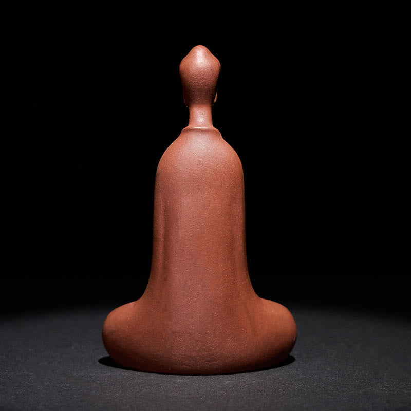 Buddha Stones Formless Buddha Purple Clay Serenity Home Desk Decoration 5.7*9.6 cm