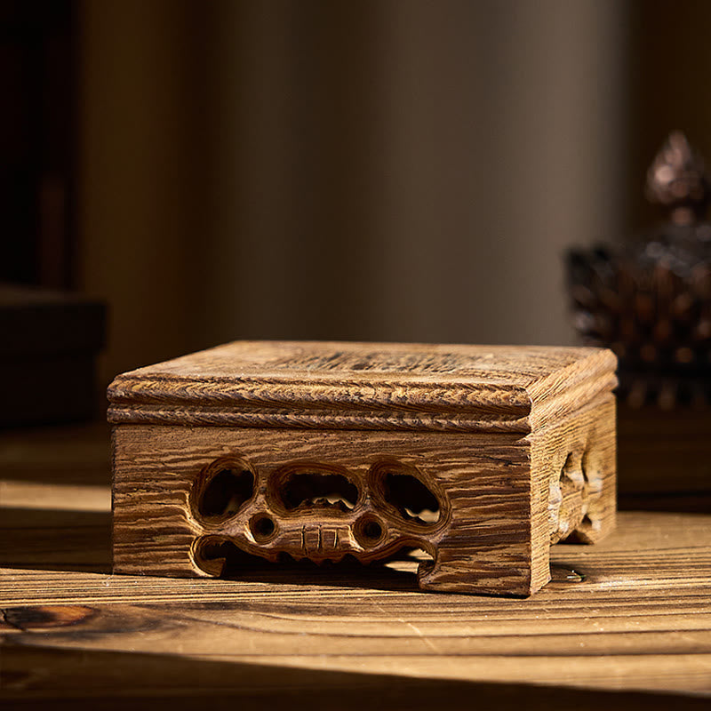 Buddha Stones Formless Buddha Ceramics Wenge Wood Desk Serenity Decoration