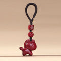 Buddha Stones Year Of The Horse Cinnabar Blessing Key Chain