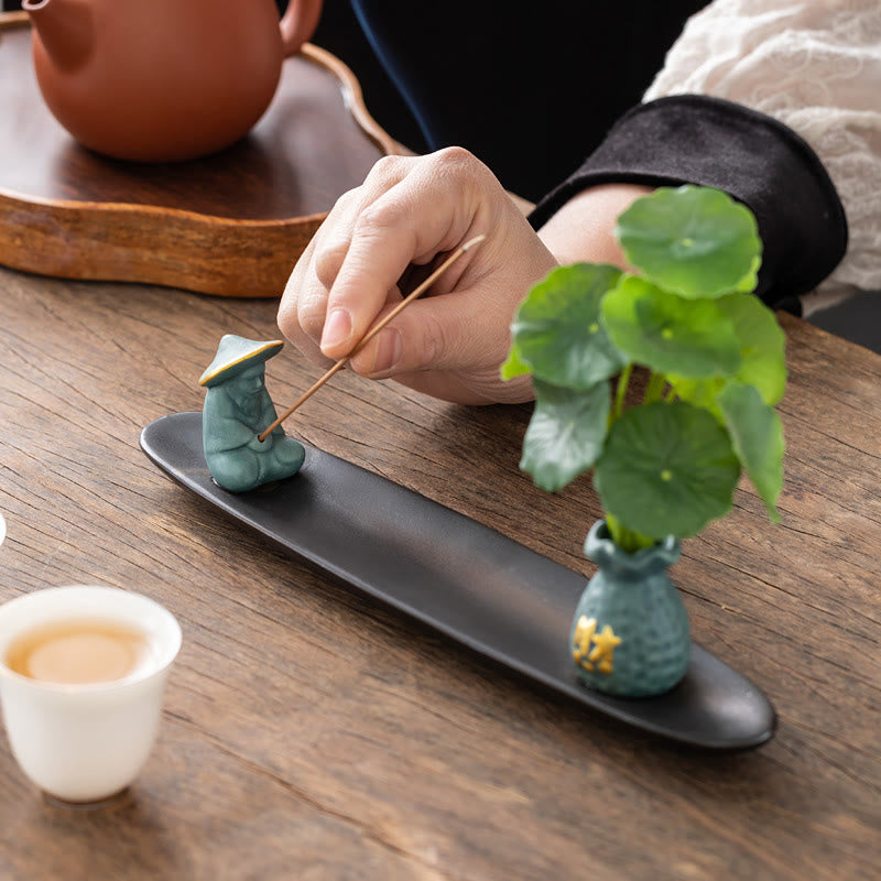 Buddha Stones Pixiu Wealth Home Decoration Incense Burner