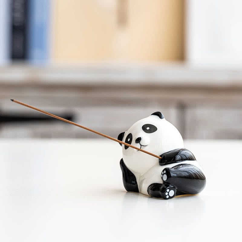 Buddha Stones Panda Shape Home Decoration Incense Burner