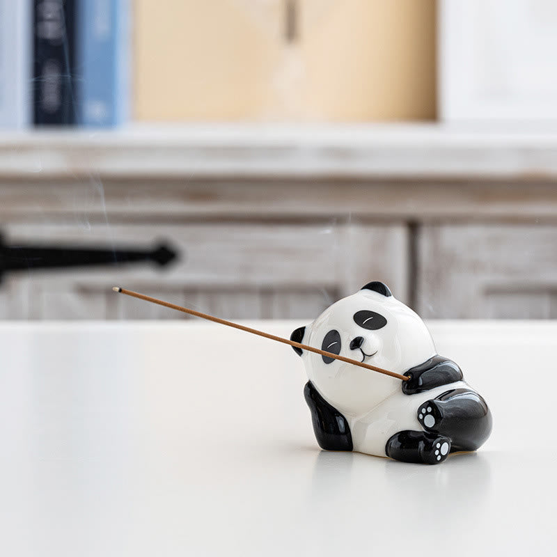 Buddha Stones Panda Shape Home Decoration Incense Burner