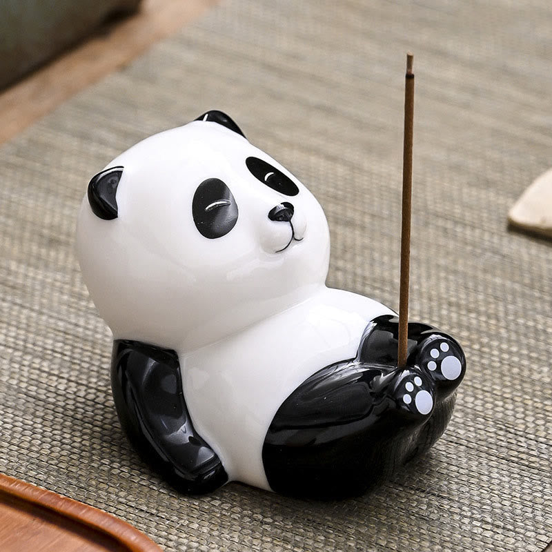 Buddha Stones Panda Shape Home Decoration Incense Burner