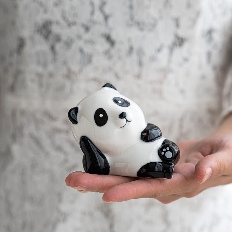 Buddha Stones Panda Shape Home Decoration Incense Burner