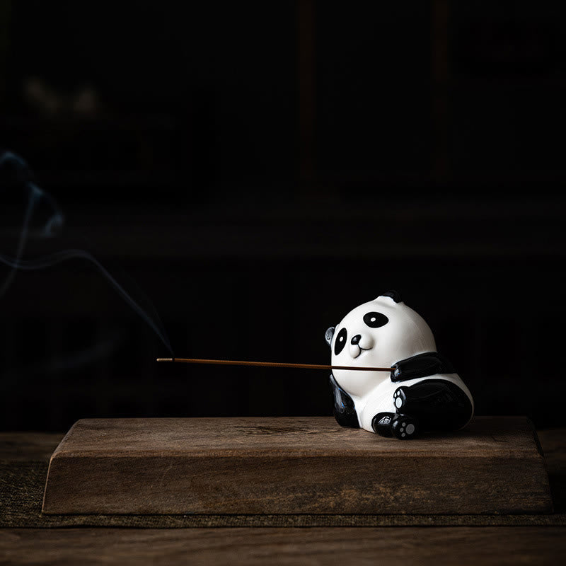 Buddha Stones Panda Shape Home Decoration Incense Burner