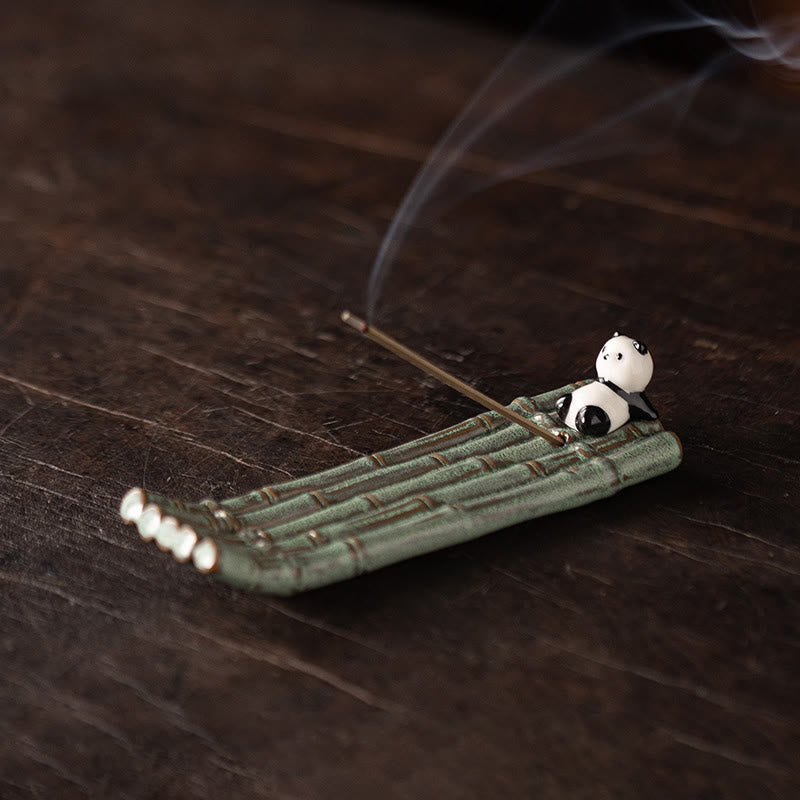 Buddha Stones Panda Home Decoration Incense Burner