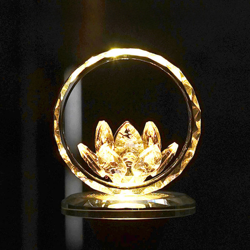 Buddha Stones Lotus Copper Brass New Beginning Home Decoration