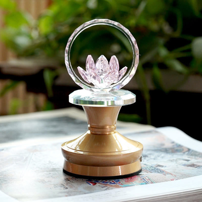 Buddha Stones Lotus Copper Brass New Beginning Home Decoration