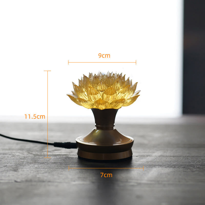 Buddha Stones Lotus Liuli Glass Copper Brass New Begining Home Decoration