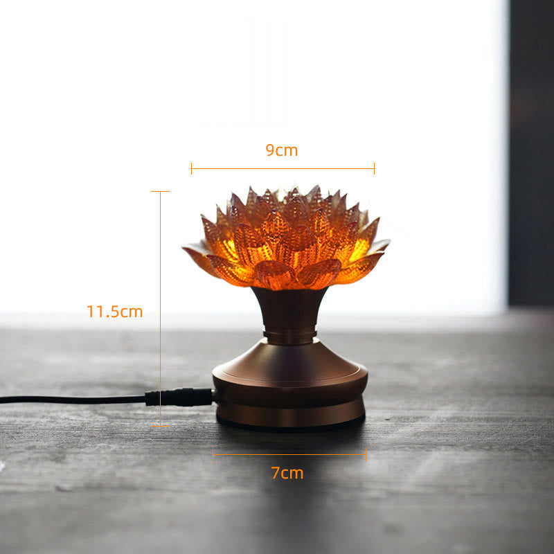 Buddha Stones Lotus Liuli Glass Copper Brass New Begining Home Decoration