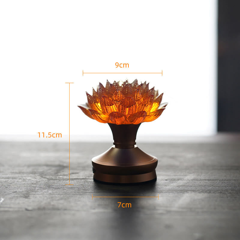 Buddha Stones Lotus Liuli Glass Copper Brass New Begining Home Decoration