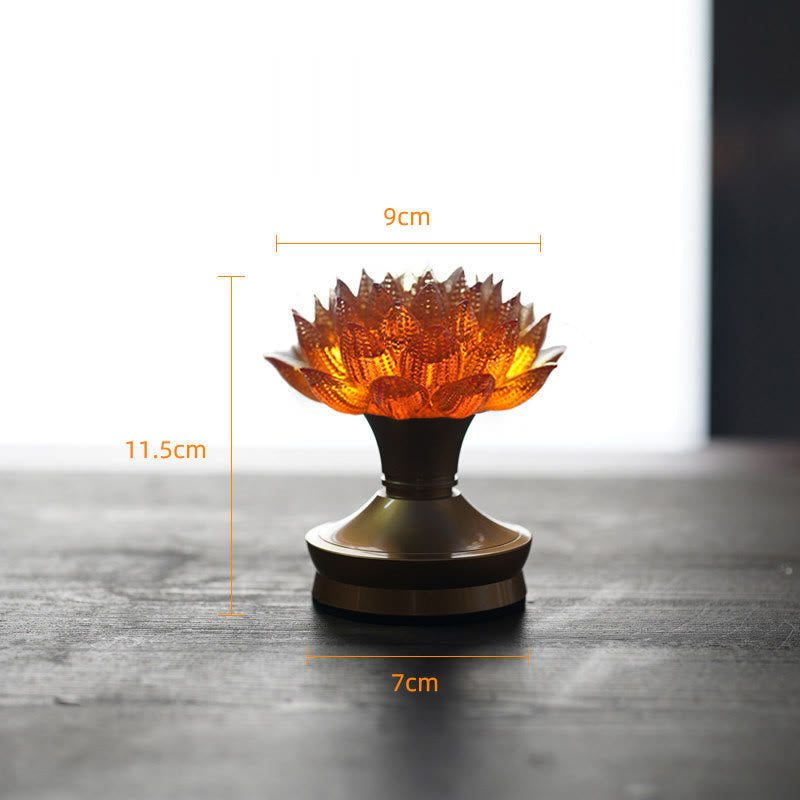 Buddha Stones Lotus Liuli Glass Copper Brass New Begining Home Decoration