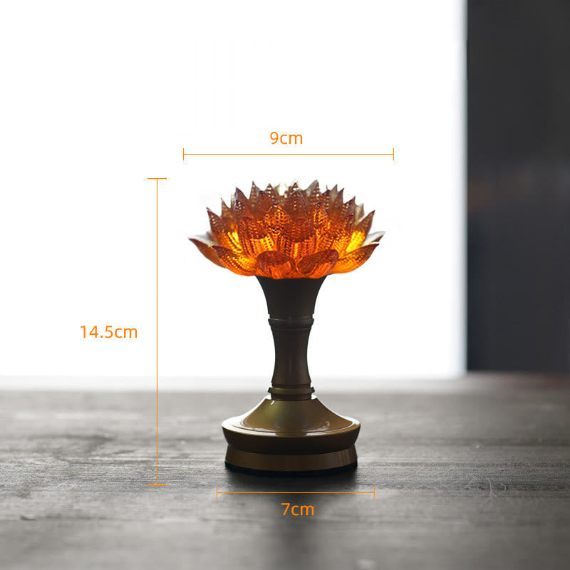 Buddha Stones Lotus Liuli Glass Copper Brass New Begining Home Decoration
