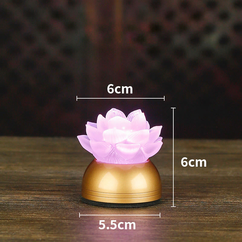 Buddha Stones Lotus Liuli Glass Copper New Begining Home Decoration