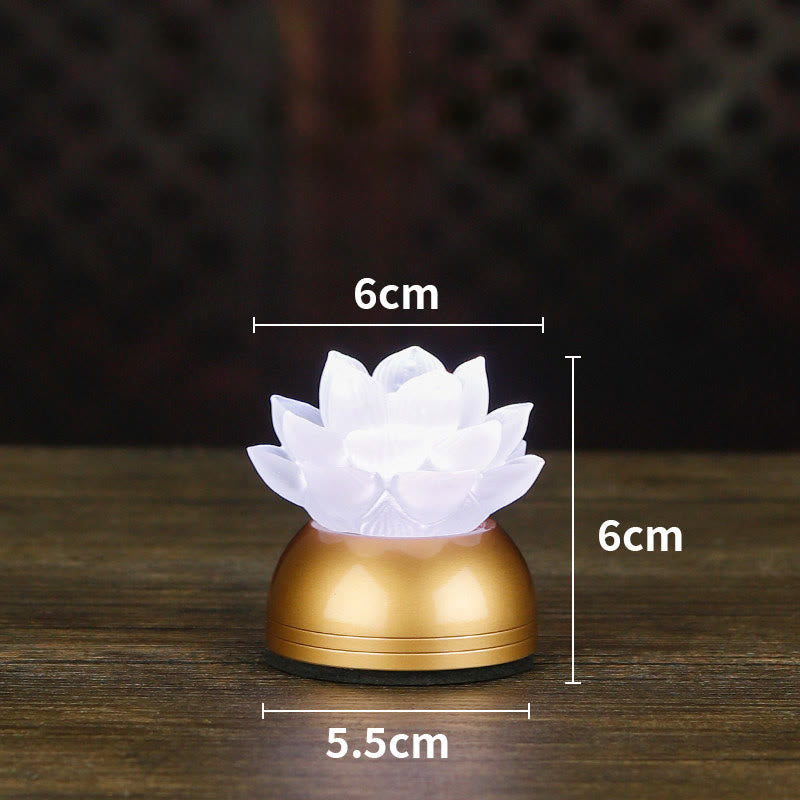 Buddha Stones Lotus Liuli Glass Copper New Begining Home Decoration