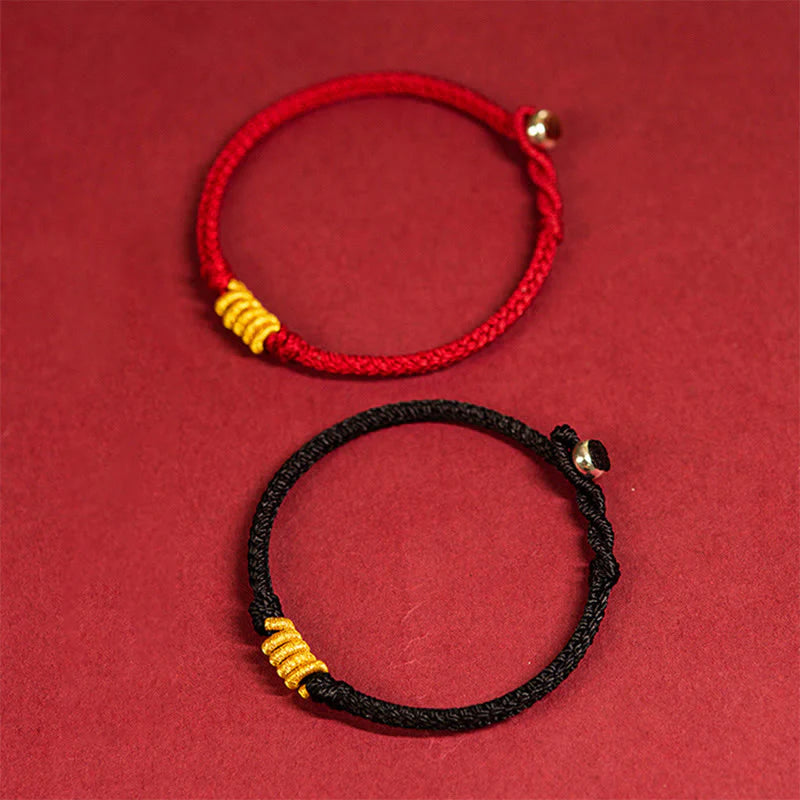 Buddha Stones Handcrafted King Kong Knot Luck Protection Braid Rope Bracelet