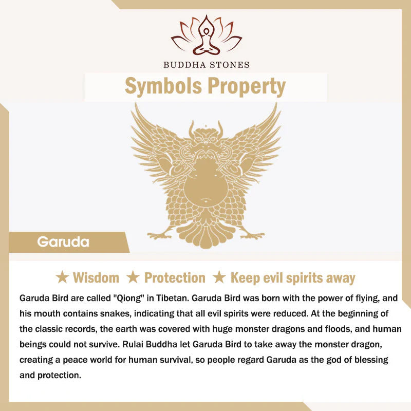 Buddha Stones Tibetan Hand-woven Garuda String Luck Bracelet