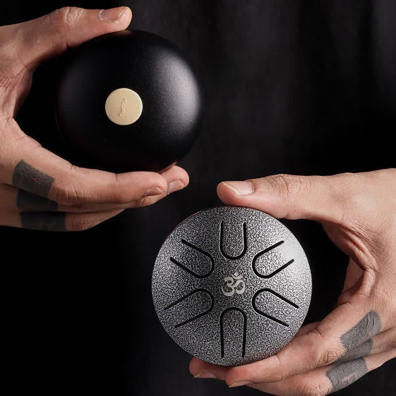 Buddha Stones Mini Steel Tongue Drum 3 Inch Sound Healing Drum Kit