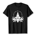 Buddha Stones Meditating Buddha Seated on Grass Tee T-shirt