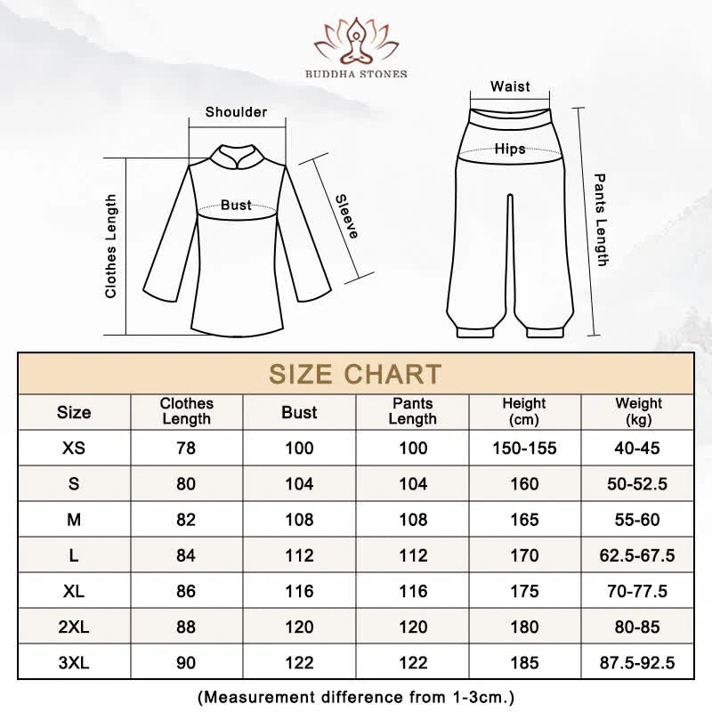 Buddha Stones Auspicious Clouds Gradient Meditation Prayer Spiritual Zen Tai Chi Qigong Practice Women's Clothing Set
